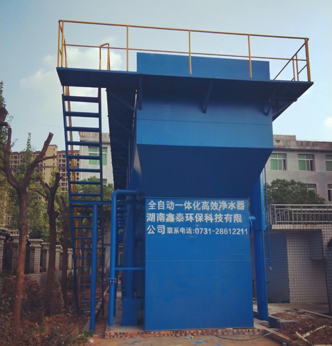 江西省上栗县城区应急供水日处理8000m³一体化净水设备
